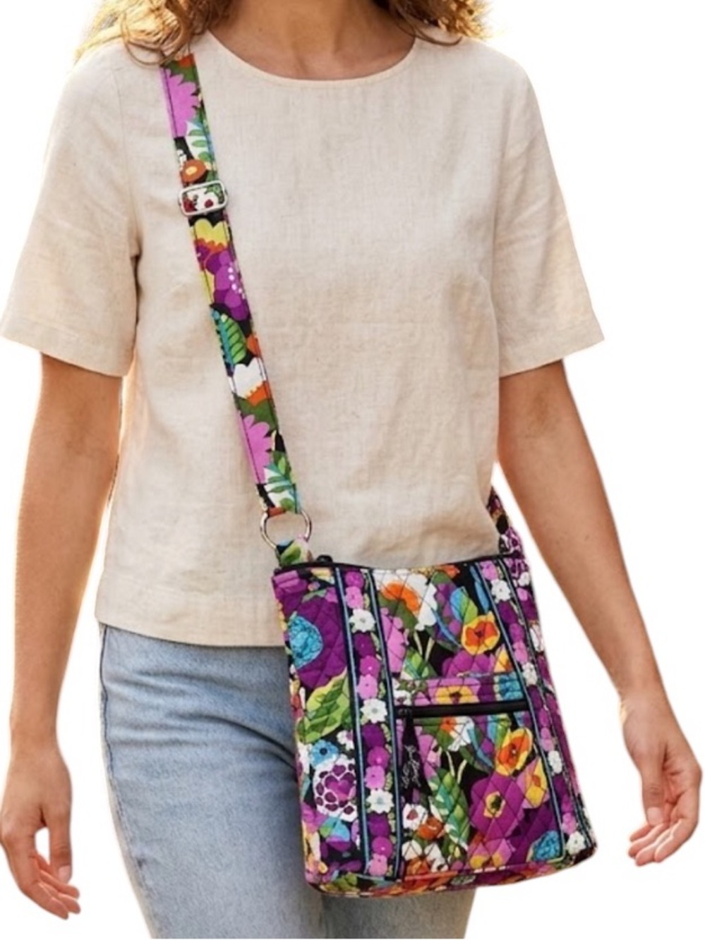Vera Bradley “Va Va Bloom” Hipster Crossbody Shoulder Bag *Retired Print*